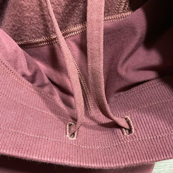 Lululemon Scuba High-Rise Jogger Red Merlot Cotton Fleece Size 8 - Picture 16 of 16